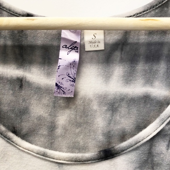 Alya Namaste In Bed Tunic * Gray & White SZ Small - Picture 4 of 4